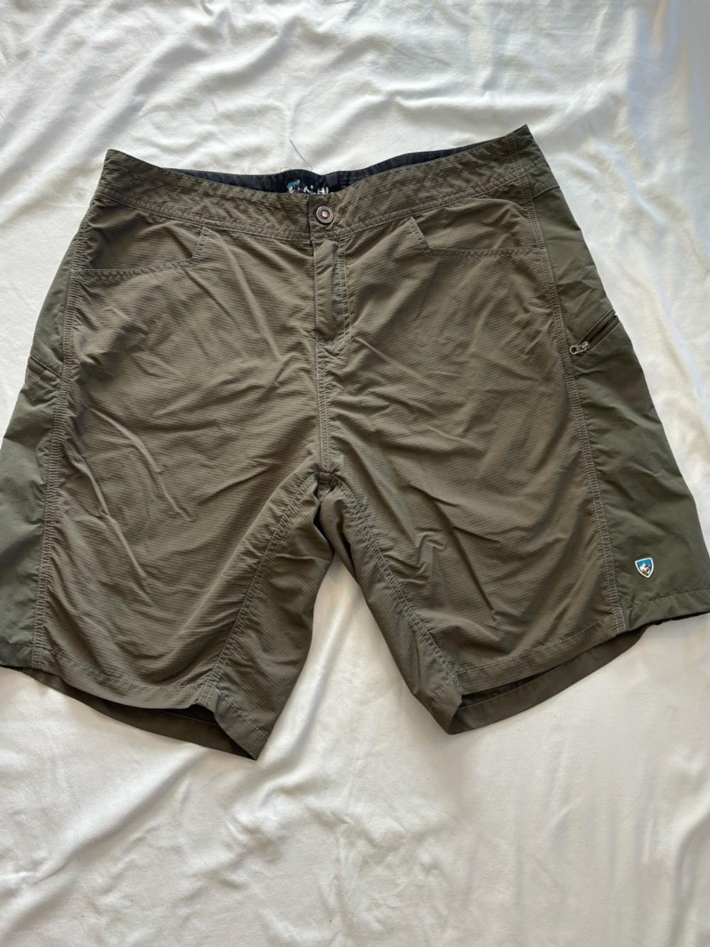 KÜHL Men’s Outdoor Hiking Shorts Olive Green Size 38